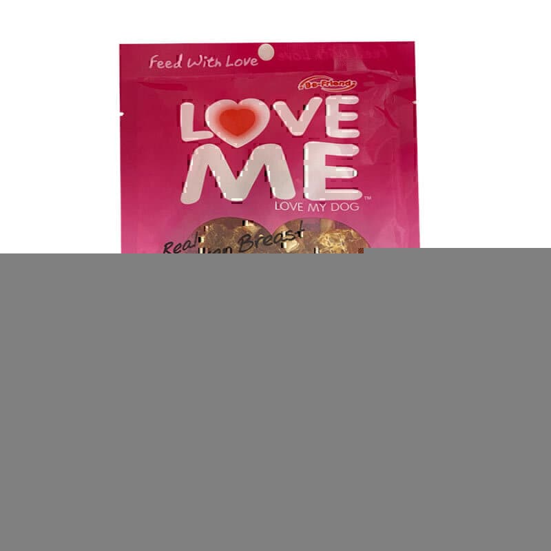 تشویقی سگ لاو می با طعم گوشت مرغ و پوست خام وزن 60 گرم