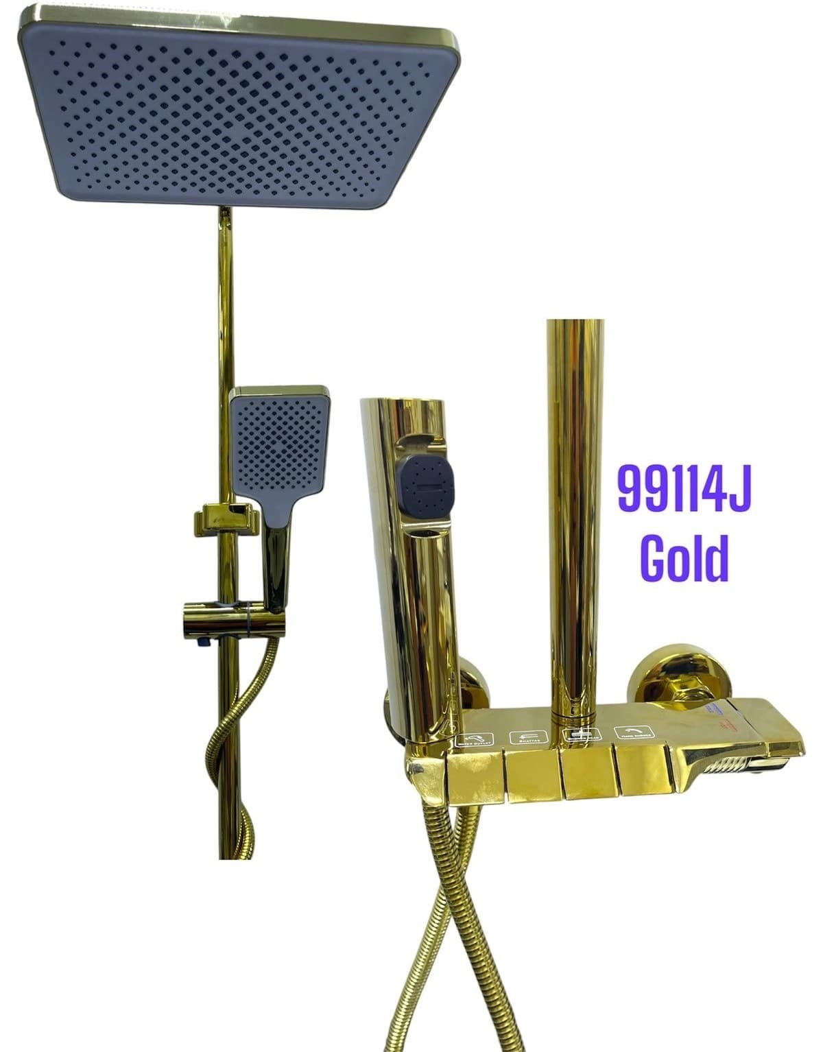 دوش حمام پیانویی شرکت سیتی مارکت اصلی طلایی 99114J