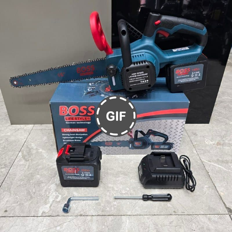 اره زنجیری شارژی ۴۰ سانت صنعتی ۲۰ سلول باس مدل 6-321