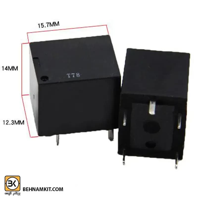 رله 12 ولت / 12V 10A مارک TIANBO کد HJR-21FF-S-Z2
