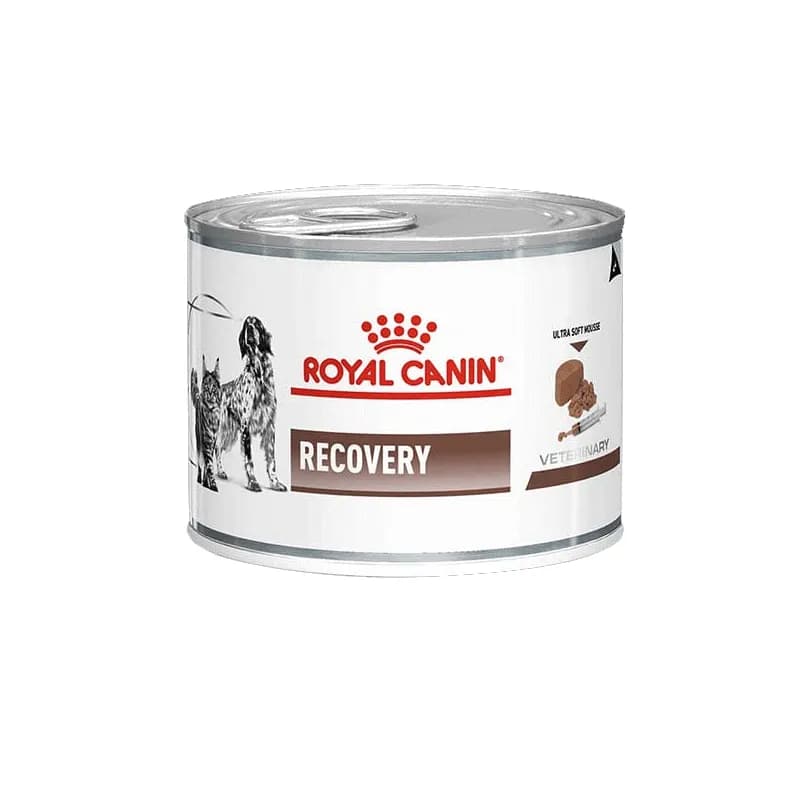 کنسرو غذای سگ و گربه ریکاوری رویال کنین وزن ۱۹۵ گرم