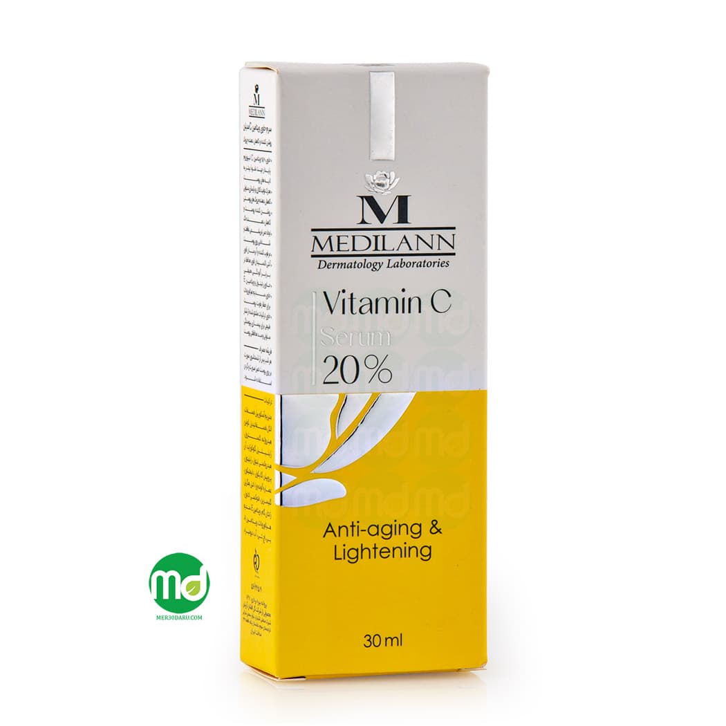 سرم ضد چروک و روشن کننده مدیلن Medilan حاوی ویتامین C
