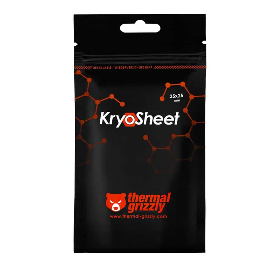 پد حرارتی 25 در 25 میلی‌متر ترمال گریزلی مدل KryoSheet