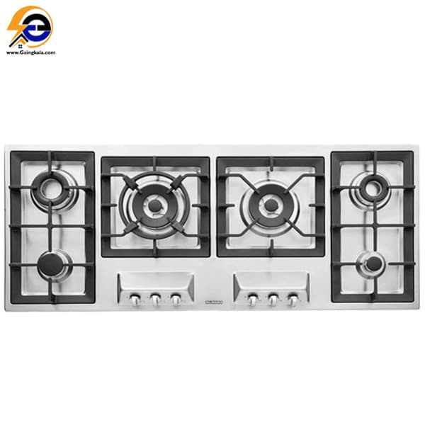 گاز رومیزی 6 شعله‌ استیل البرز مدل S-6121
