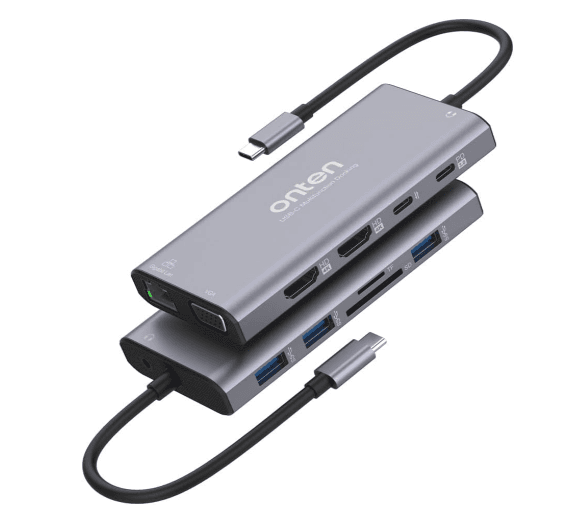 هاب 12 پورت Type-C اونتن مدل Onten 12 in 1 Type-C OTN-UC601