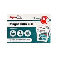 ساشه منیزیم 400 آپوویتال | بهبود عملکرد سیستم عضلانی عصبی