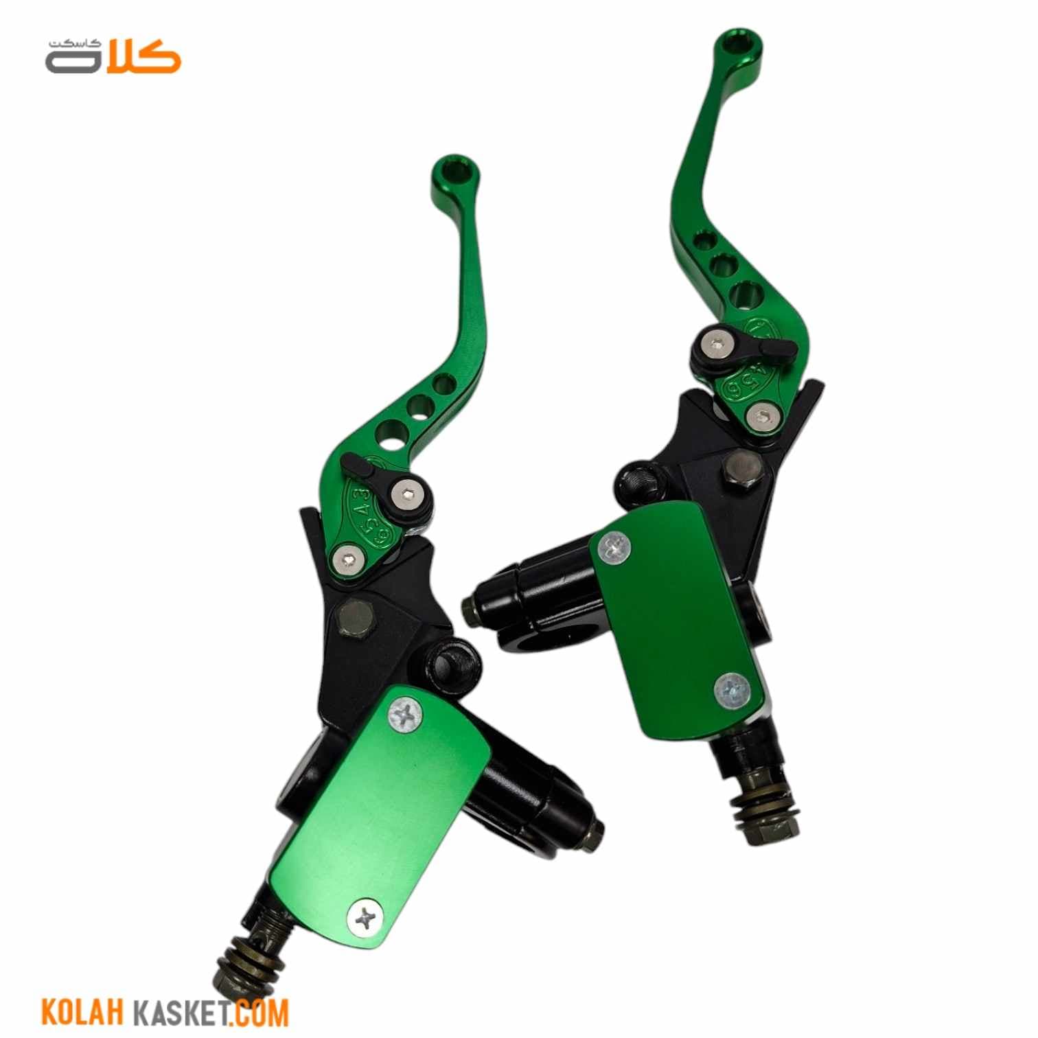 دسته کلاچ قهرمانی موتور سیکلت جفت پمپ سبز kolmio