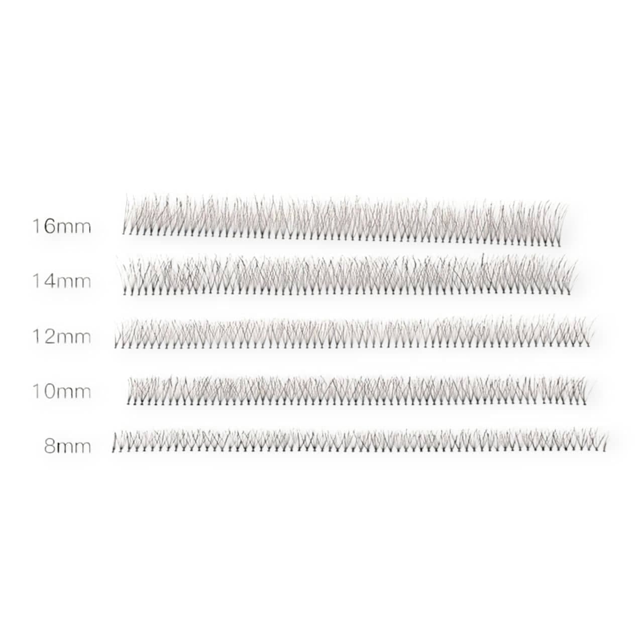 مژه متری مشکی ژیداس ZHIDAS مدل ریسه ای با فر دی D سایز 8, 10, 12, 14, 16 میلی متر