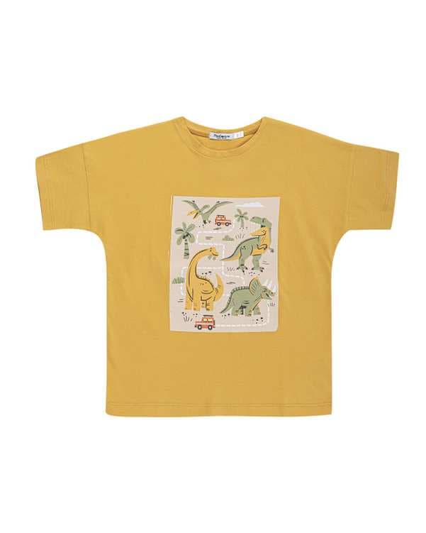 تی شرت پسرانه خردلی ملورینا Melorina کد 8235