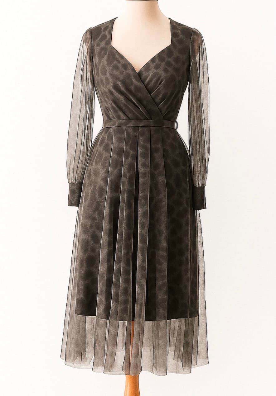 پیراهن مجلسی زنانه و شب میدی مدل نازگل