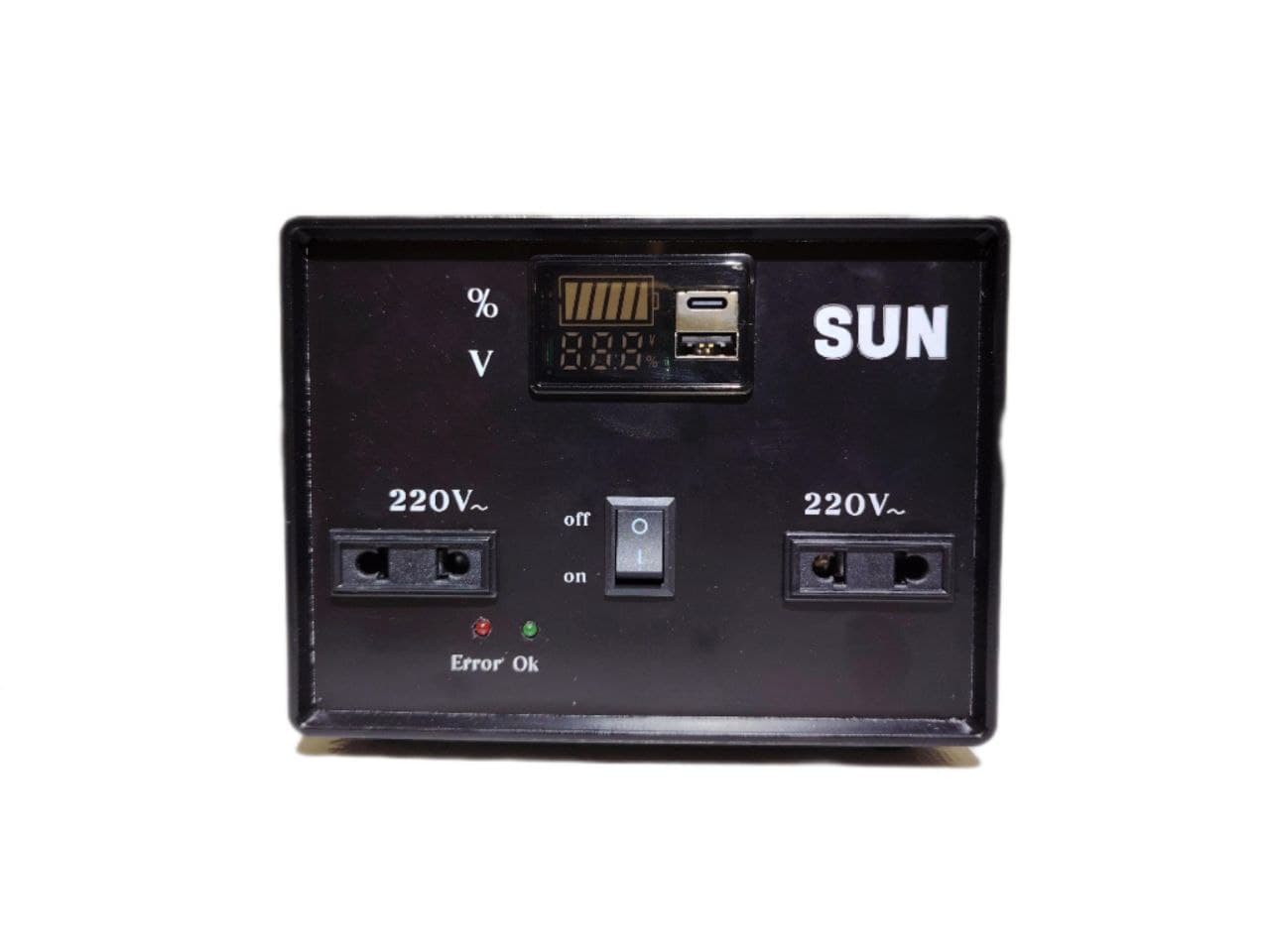 پاوربانک برق شهری 220 ولت ظرفیت 500 وات با باتری 10C سامسونگ کره سان Sun