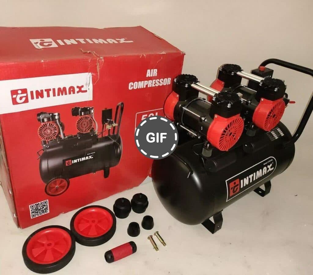 کمپرسور سایلنت 50 لیتری دو موتوره اینتیمکس مدل Double50L