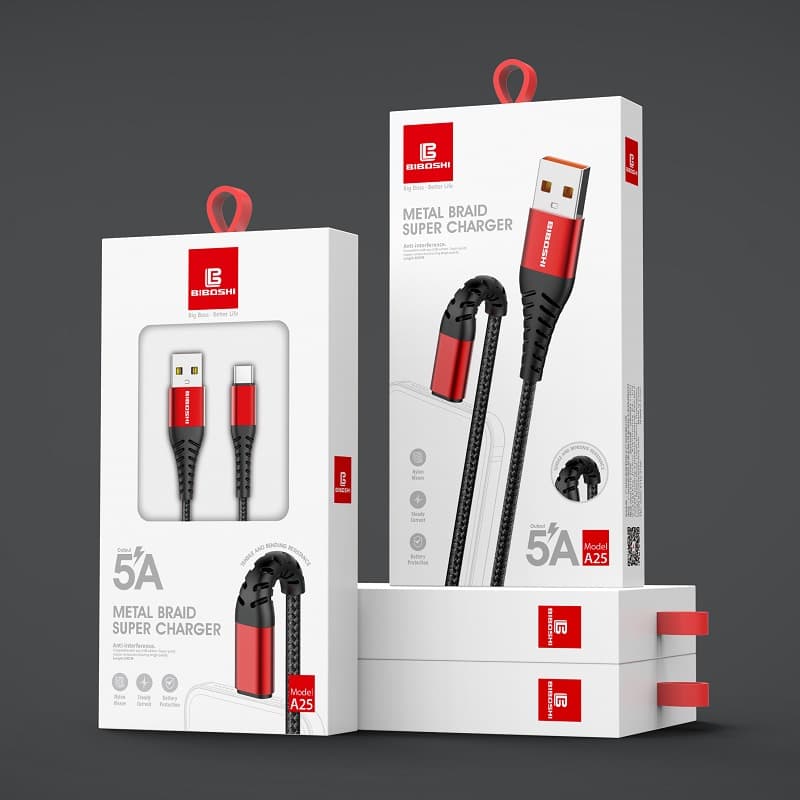 کابل شارژ میکرو یو اس بی بیبوشی مدل Biboshi Micro USB Cable A25