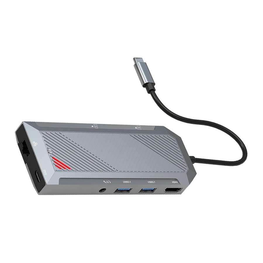 هاب USB-C نه پورت ردراگون مدل UCA-9