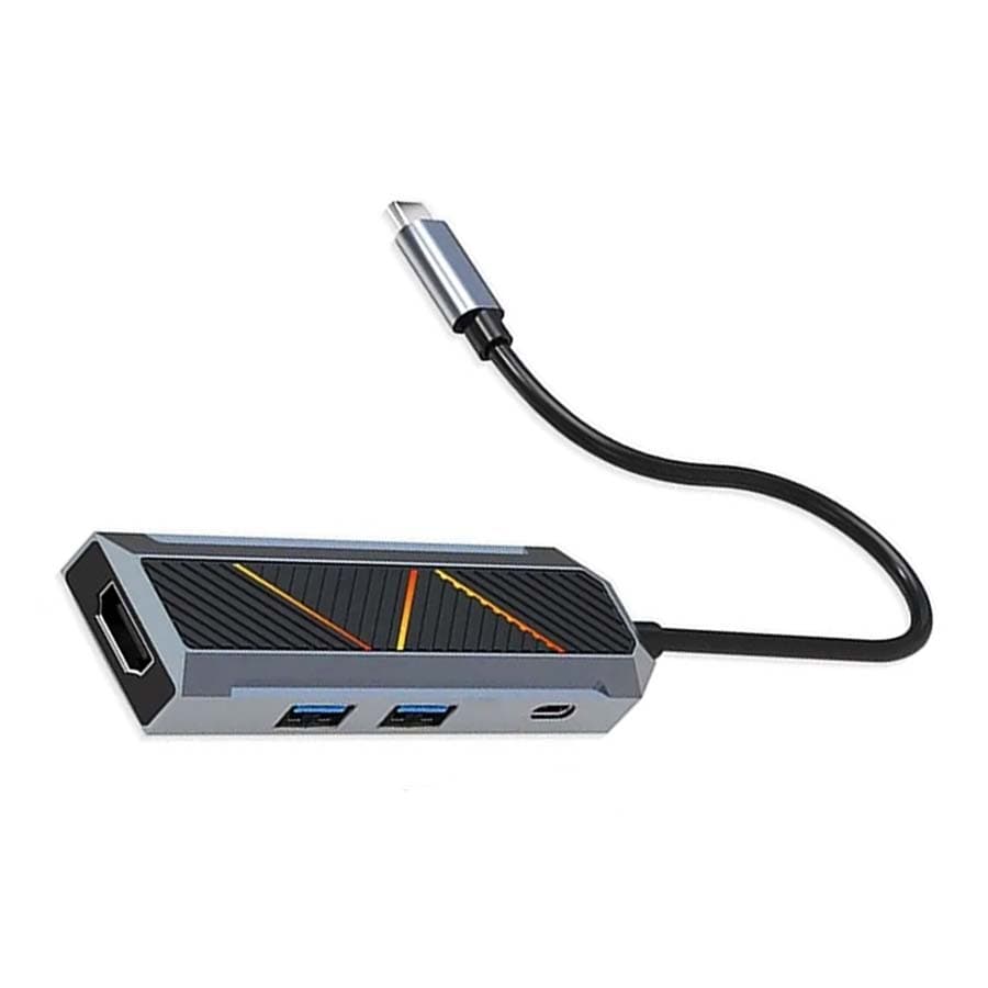 هاب USB-C چهار پورت ردراگون مدل CRUX UCA4