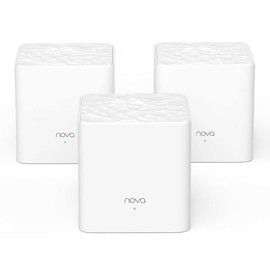 روتر اکسس پوینت بی‌سیم گیگابیت و دوباند AC1200 تندا مدل Nova MW3 پک 3 عددی