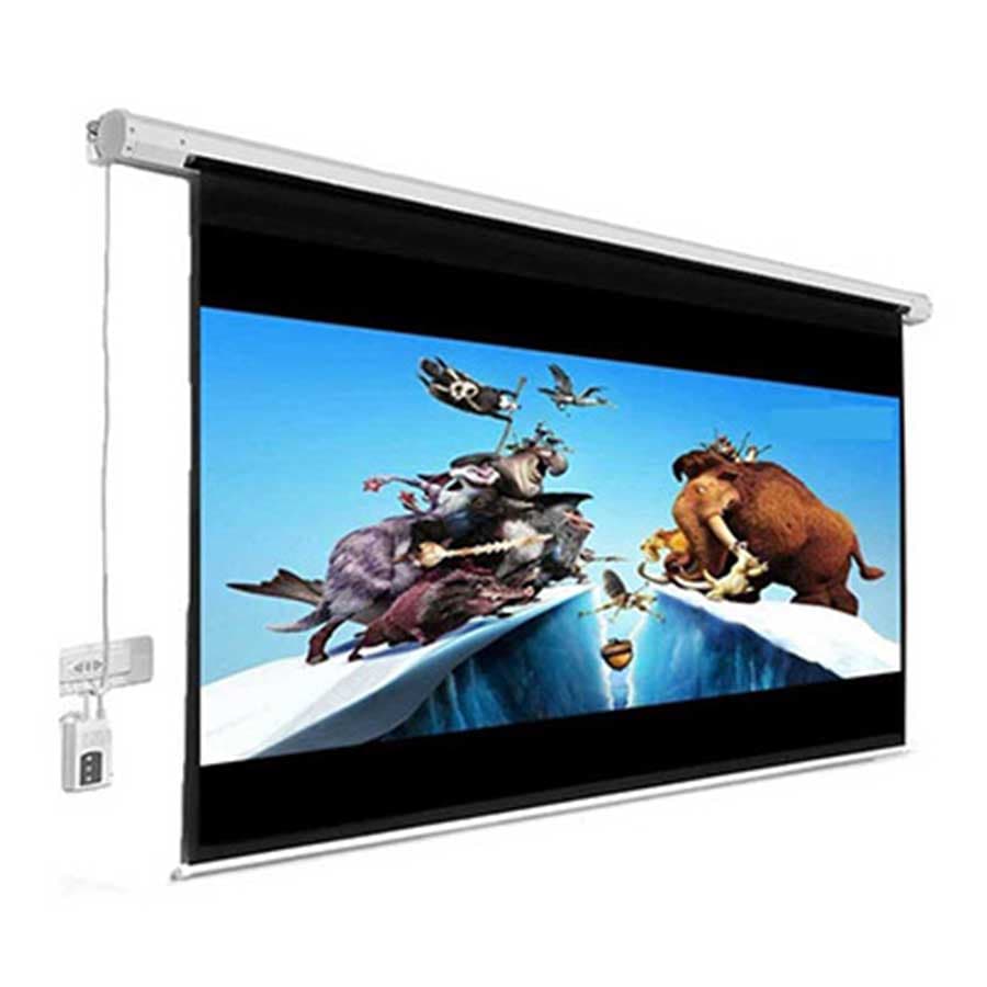 پرده نمایش برقی ویدئو پروژکتور اسکوپ اندازه 1.8×1.8 متر