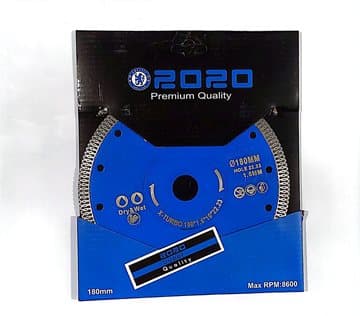 صفحه پرسلان برزنجیری ( سرامیک وگرانیت ) ایکس توربو 180 میلی متر فلنج دار ( واشر دار ) 2020