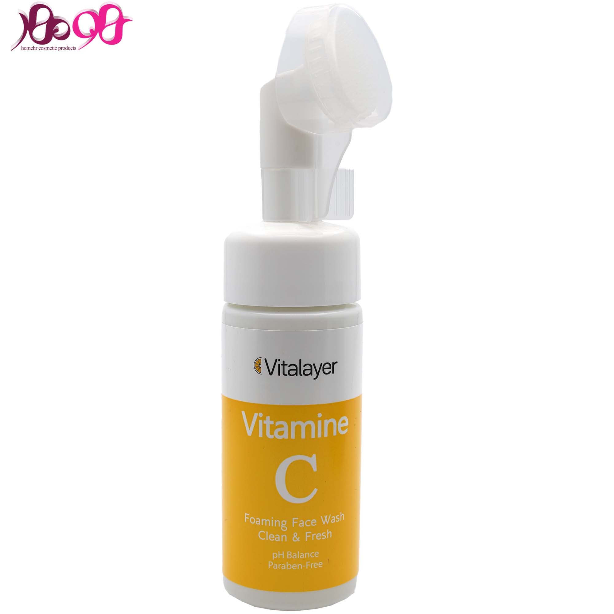 فوم شستشوی صورت ویتامین سی ویتالیر مناسب انواع پوست 150 میل