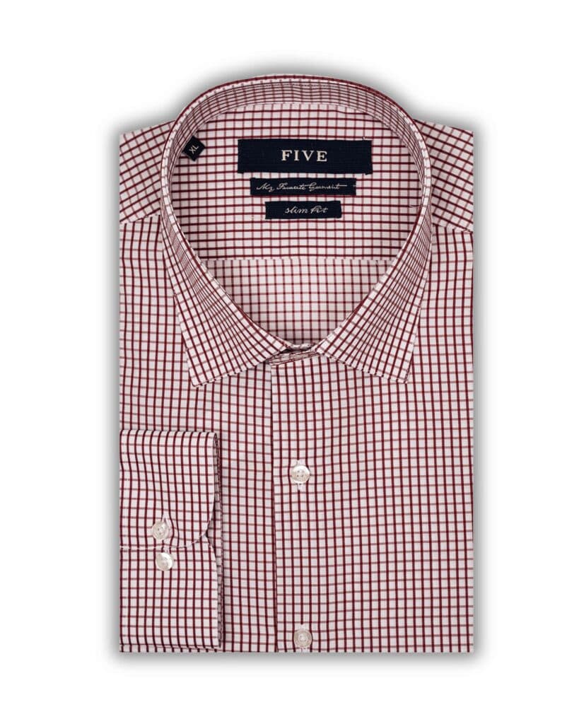 پیراهن چهارخانه مردانه فایو