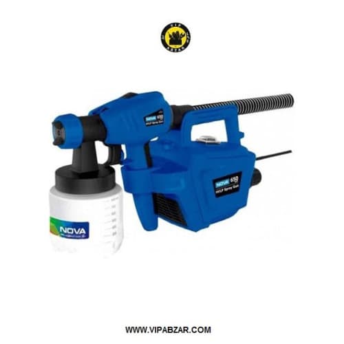 پیستوله برقی خرطومی 650 وات(HVLP)مدلNTS-2742نووا