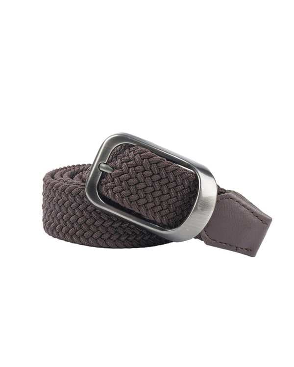 کمربند مردانه بافت کشی قهوه ای تیره بیسراک Bisrak مدل MB-CHB3-7-39