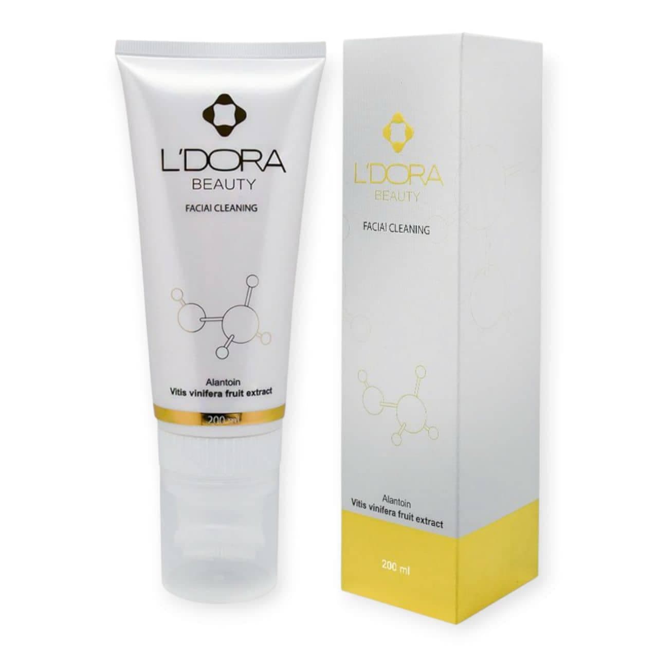 ژل شستشوی صورت ماساژوردار لدورا کر LEDORA حجم 200 میل