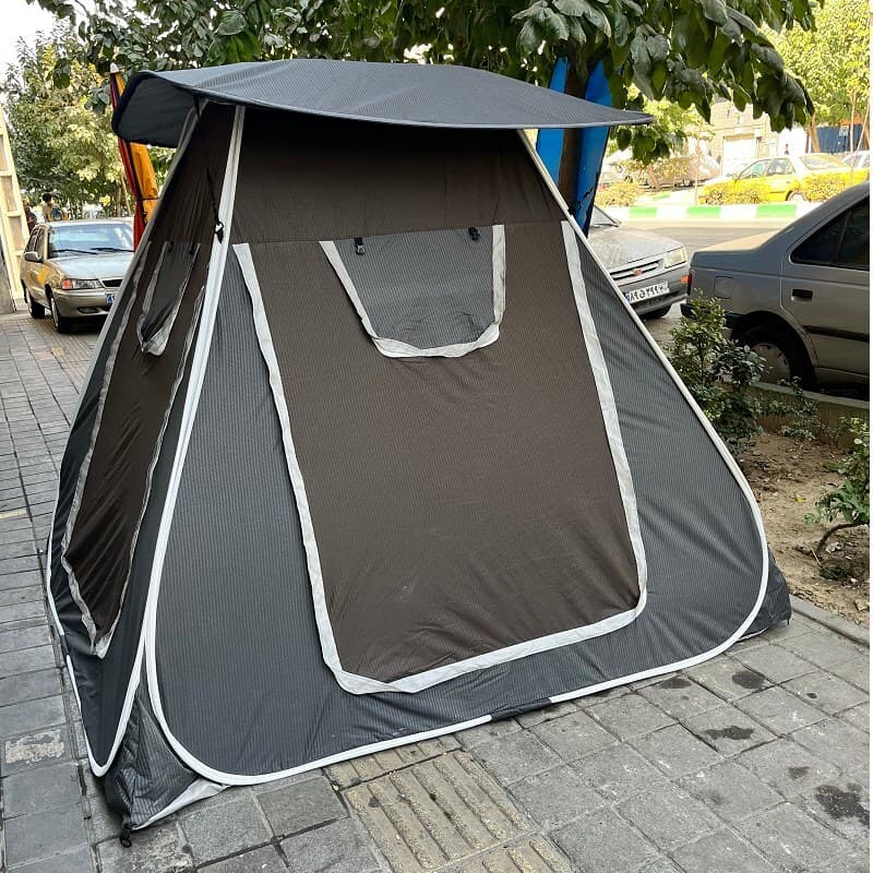 چادر مسافرتی 8 نفره ریپس با سایبان و چهار درب بزرگ جنس برنو درجه یک ضداب کد4
