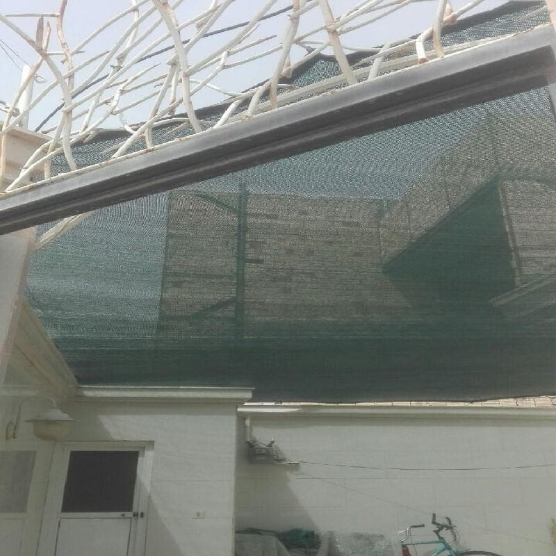 شید سایبان 80درصد 4در4.5 دور دوزی شده همراه با حلقه نصب