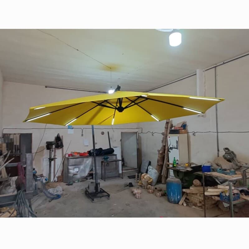 چتر پایه کنار پارچه نانو چرخدار 4 متری ارتفاع 240سانتی متر