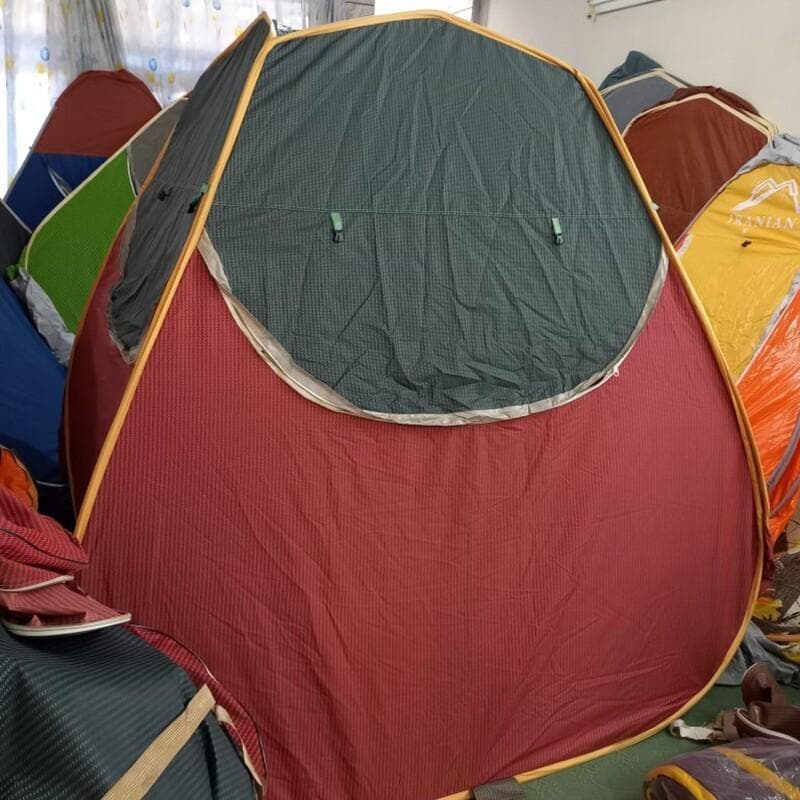 چادر مسافرتی ضد آب 8 نفره مکعبی اسکلتی (سقف عریض کلبه ای ) هواکش دار ( سبک پنجره ایتالیایی)