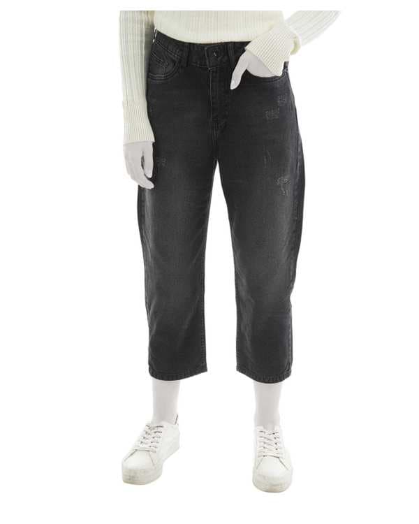 شلوار جین زنانه اسلاچی مشکی آر ان اس RNS کد 11042171