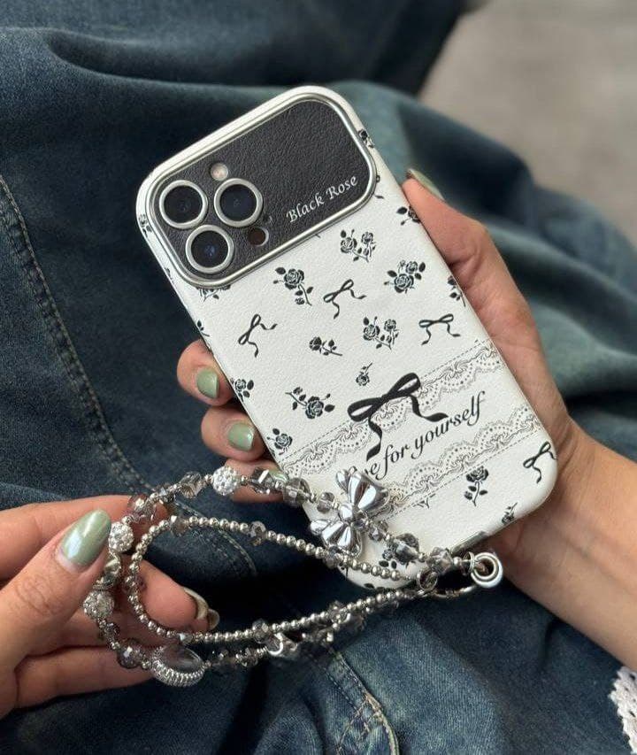 قاب بلک رز پاپیون ریز مشکی