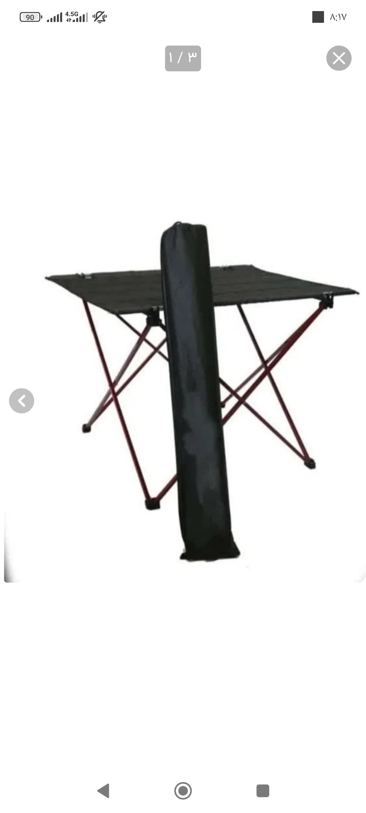 میز و صندلی مسافرتی تاشو (ست 2 نفره)