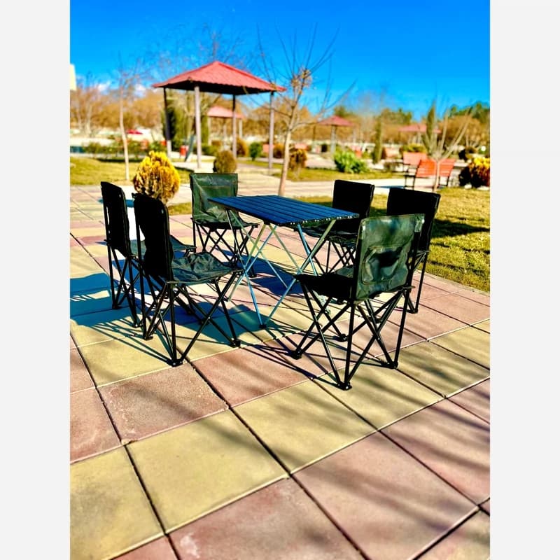 میز و صندلی تاشو کمپینگ و مسافرتی(پس کرایه)