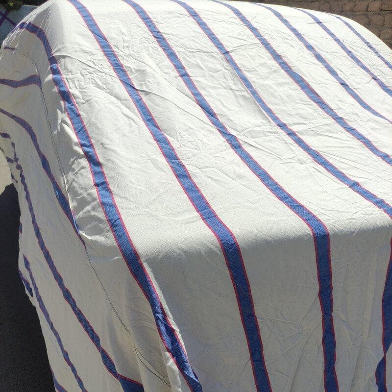 چادر ماشین پشت پنبه پاکستانی پارچه ضخیم مناسب پژو 405، تیبا، ساینا، 206 اس دی و خودروهای سایز L