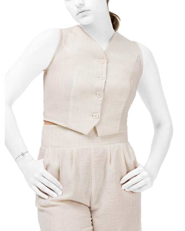 جلیقه زنانه کرم نیواریا Nivarya کد 0962