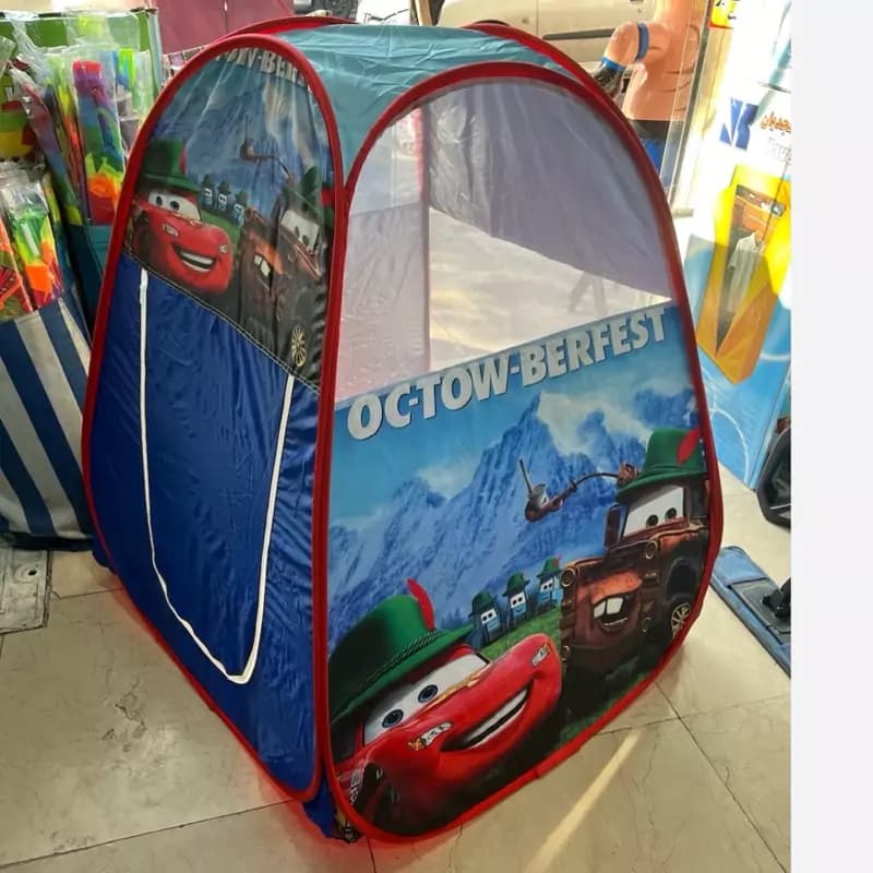 چادر بازی کودک فنری طرح مک کویین با فیلم محصول