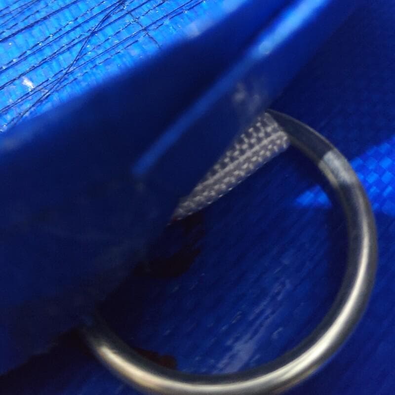 چادر نیسان 3در4 چادر گونی آبی ضد آب با دم اسبی با دوخت سفارشی