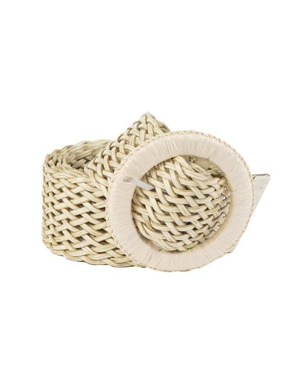 کمربند زنانه حصیری کرم روشن بیسراک Bisrak مدل WB-WM380-8-101