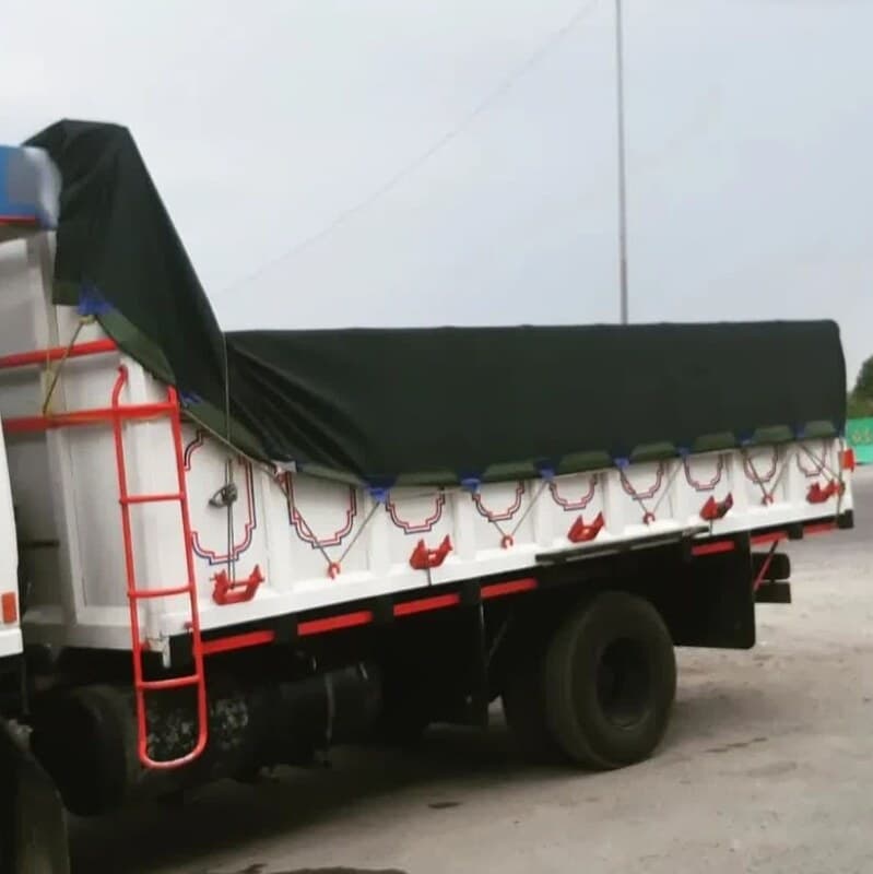 چادر روباری ایسوزو الوند خاور 6تن سایز 4.5 در 6.5 جنس گلشن پاکستان
