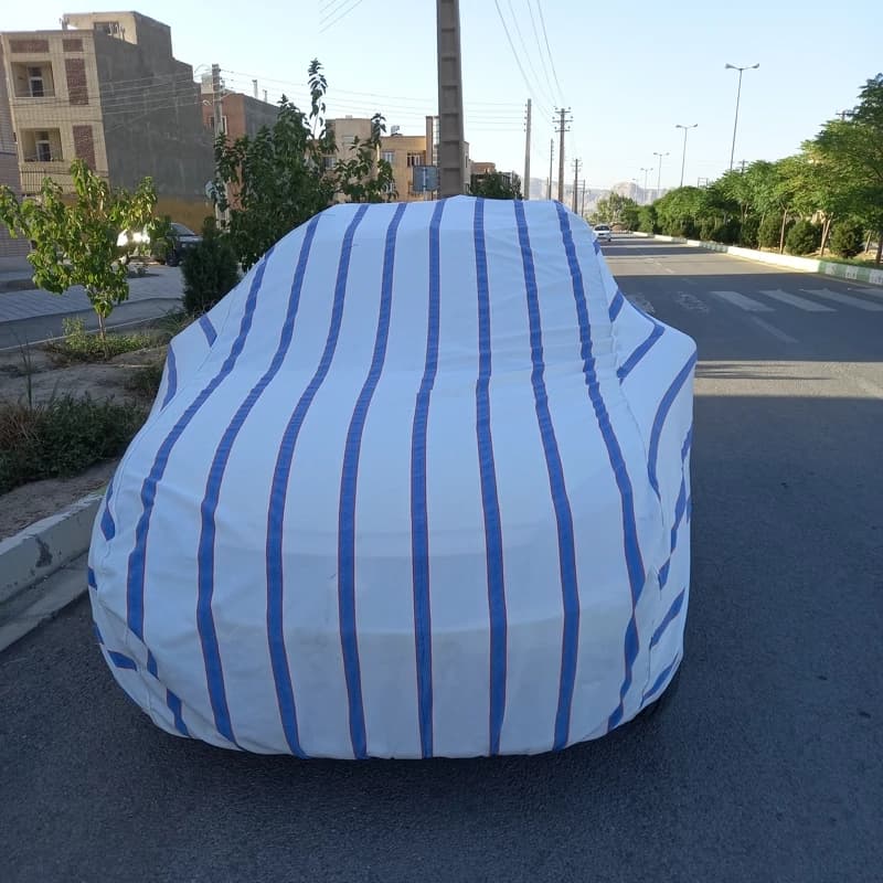 چادر ماشین برزنت خطی نخ پنبه (پس کرایه)