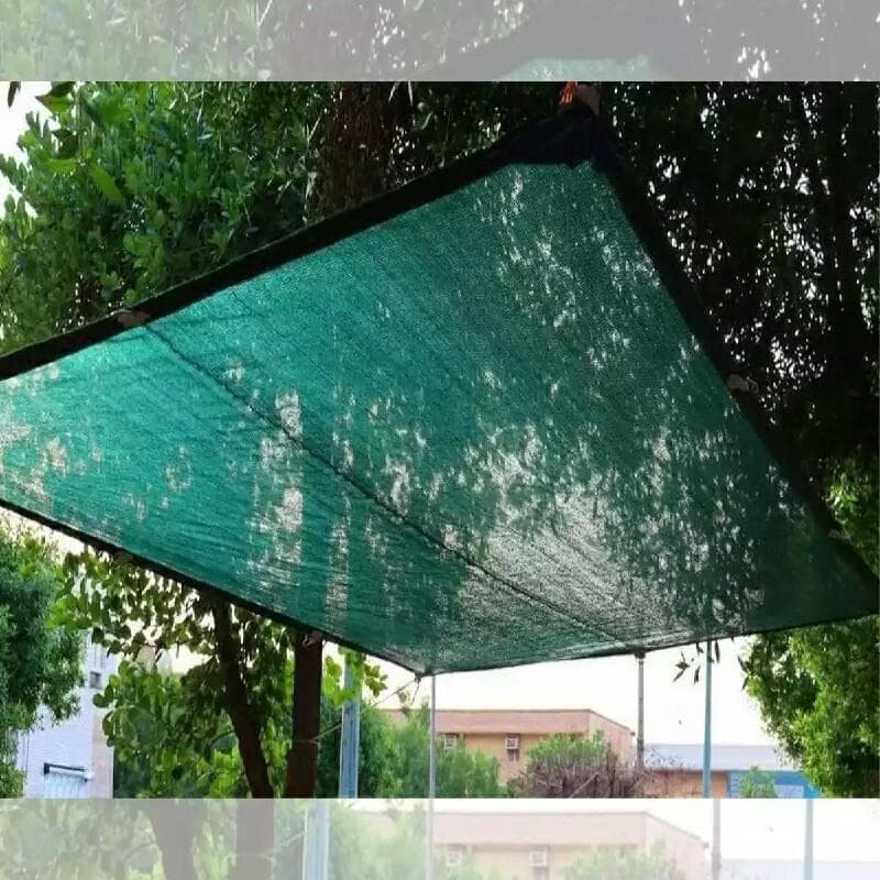 شید سایبان 80درصد 4 در 10 دور دوزی شده همراه با حلقه نصب