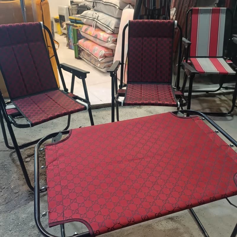 ست 5 عددی میز و صندلی فوم دار 7 فنره (پس کرایه)