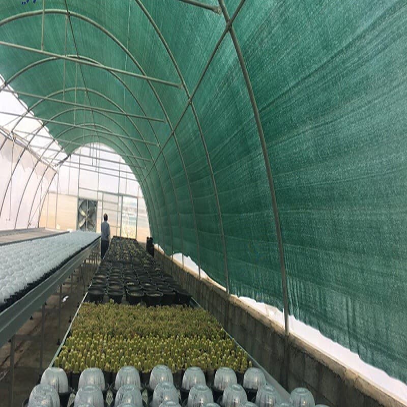 سایبان شید 80 درصد 2 در 7 متر دور دوزی شده همراه با حلقه نصب