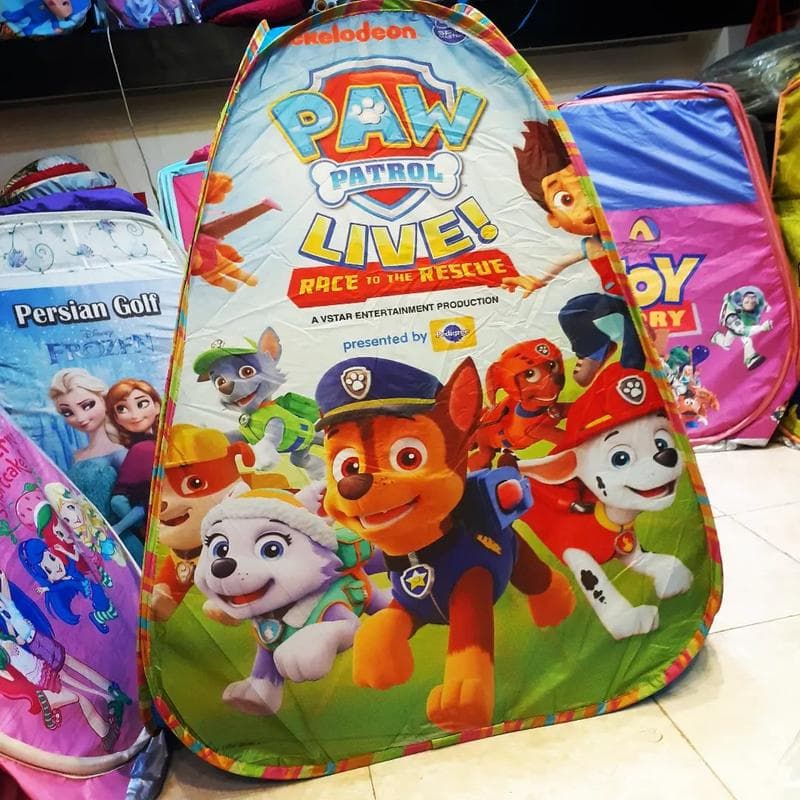 چادربازی فنری کودک انیمیشن سگهای نگهبان