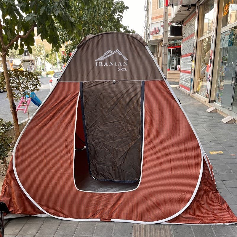 چادرمسافرتی 12 نفره فنری جنس برنو با ارتفاع بلند و کف ضخیم سایز بزرگ کد3