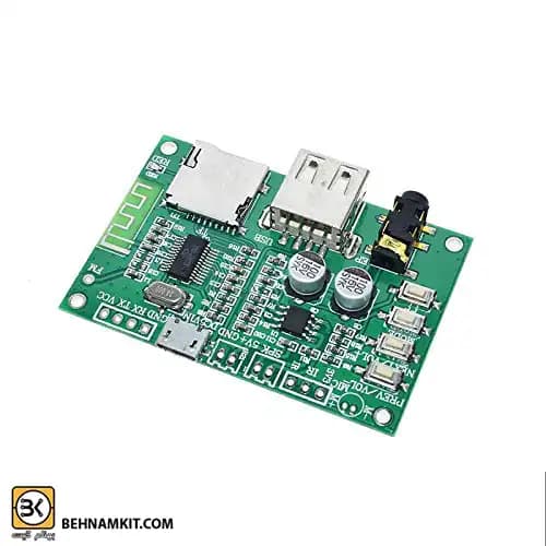 ماژول بلوتوث صوتي با آمپلي فاير BT-201 با قابليت مکالمه