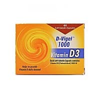 کپسول ژلاتینی ویتامین د3 دی ویژل 1000 دانا - 60 عددی
