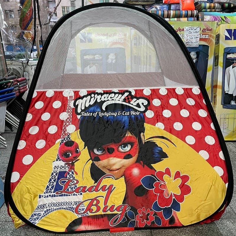 چادر بازی کودک طرح دختر کفشدوزکی مدل 2023